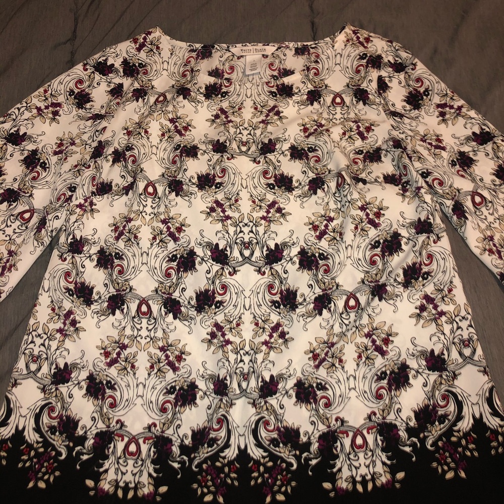 Multi color flower blouse